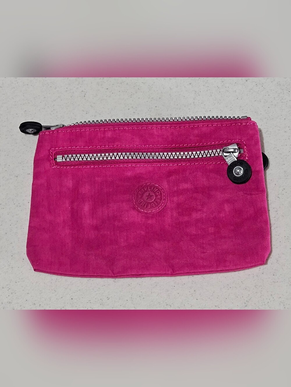 Kipling Hot Pink Zip Pouch